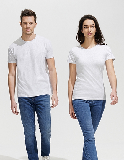 Womens Regent T-Shirt L Grey Melange